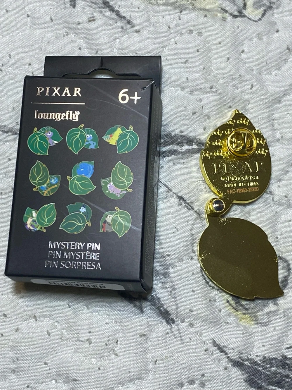 Loungefly Pixar Leaf Mystery Double Enamel Pin- Manny and Gypsy Moth